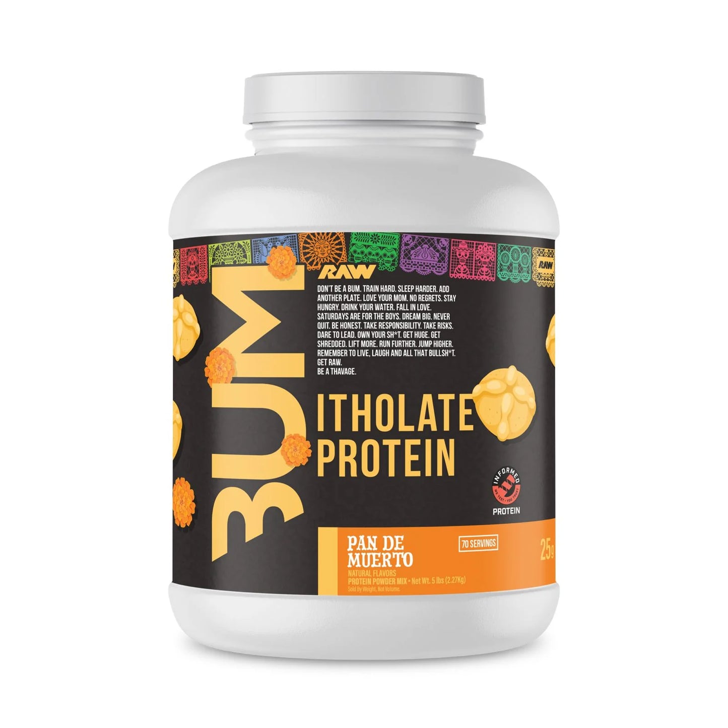 RAW CBUM ITHOLATE 5 LB “NEW” PAN DE MUERTO
