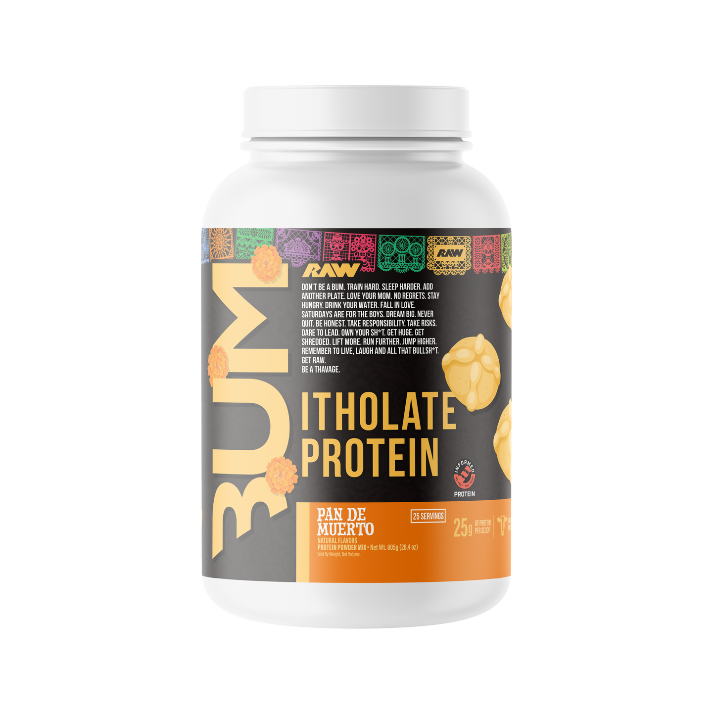 RAW CBUM ITHOLATE 2 LB “NEW” PAN DE MUERTO