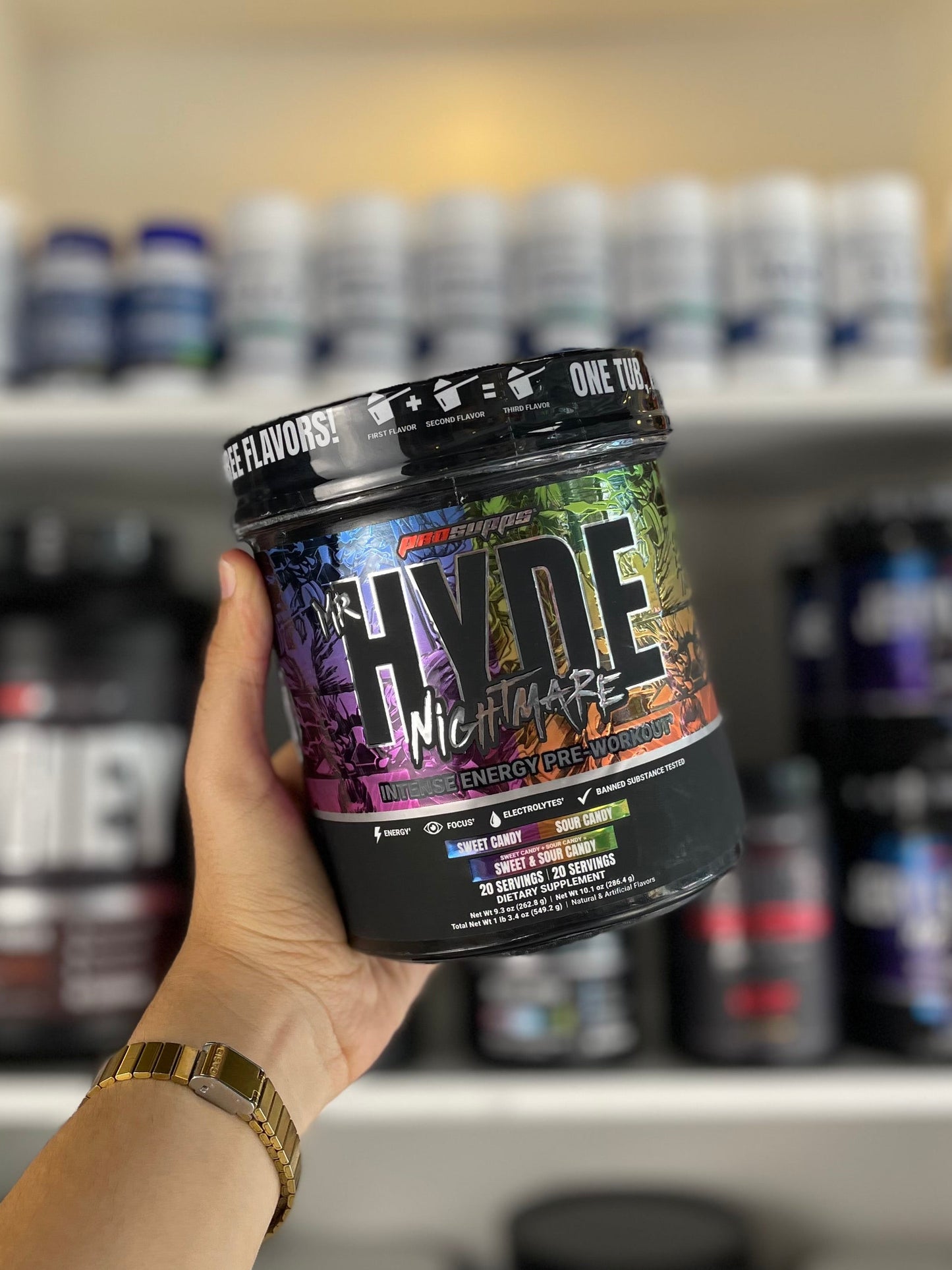 PROSUPPS MR HYDE NIGHTMARE DUAL TUB SOUR CANDY / SWEET CANDY