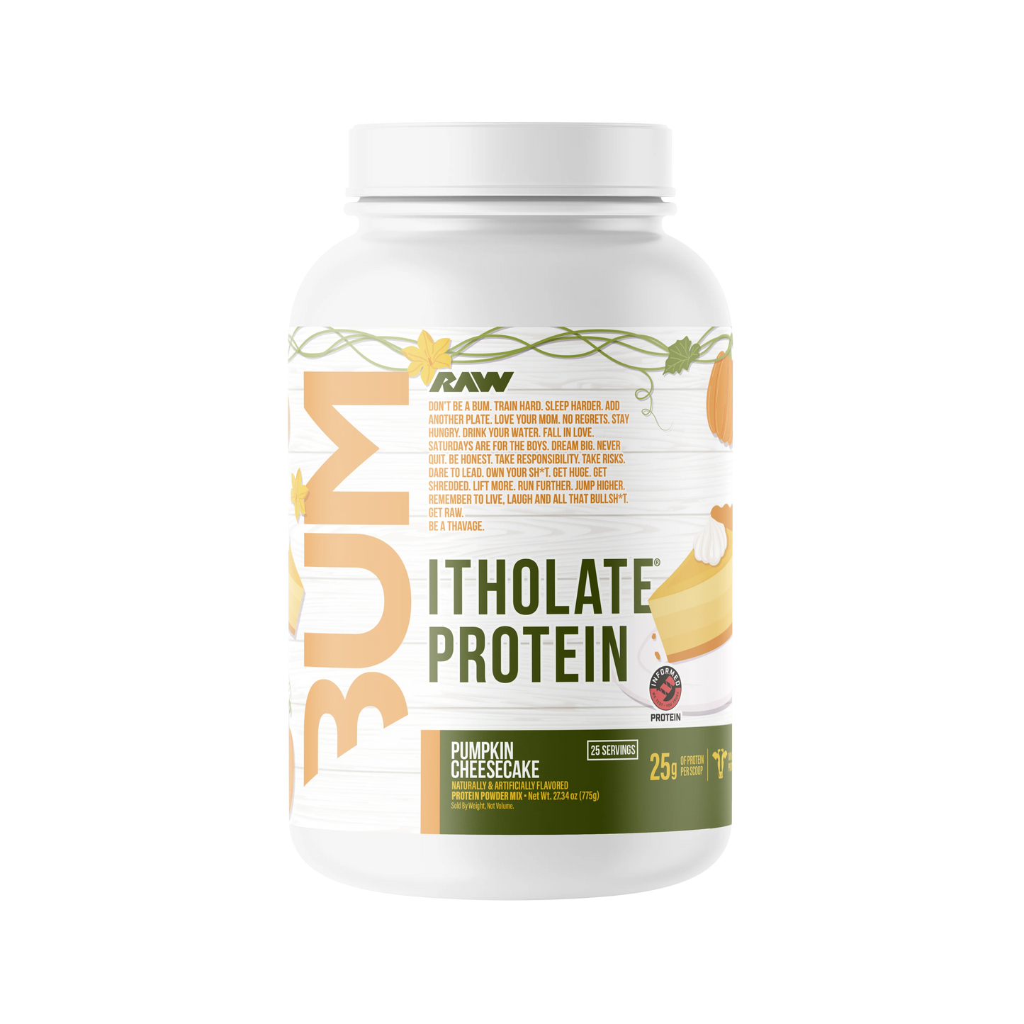 RAW CBUM ITHOLATE 2 LB “PUMPKIN CHEESECAKE” EDICIÓN LIMITADA